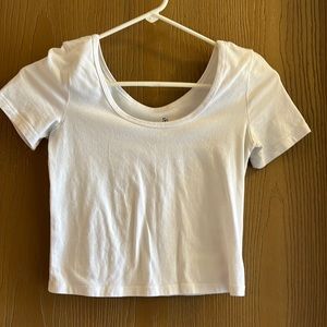 So white crop top